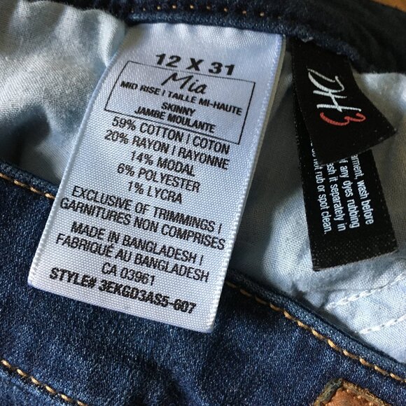 DH3 Mia Mid Rise Blue Jeans - Picture 10 of 16